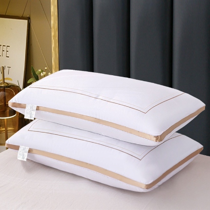 91家纺网 家纺一手货源 找家纺 （总）兴丝露枕芯 全棉羽丝绒枕芯 羽丝枕 全棉枕芯 酒店枕 立体枕 中高枕 成人枕头