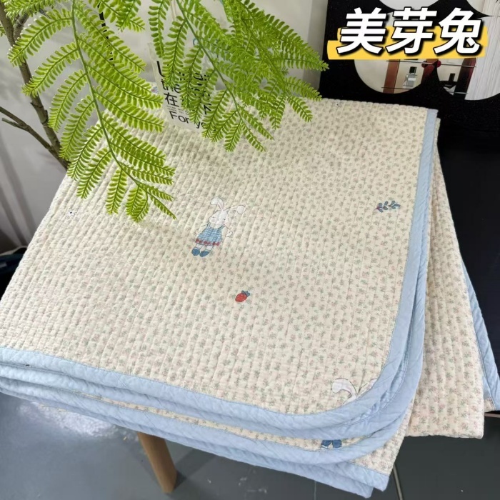91家纺网 家纺一手货源 找家纺 （总）A类双面全棉床盖 200*220±5CM可机洗双面纯棉绗缝夹棉床单防滑垫