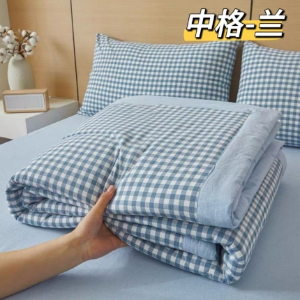 91家纺网 家纺一手货源 找家纺 （总）纯棉色织夏被（填充新疆棉花） 全棉夏凉被纯棉水洗棉双人可机洗