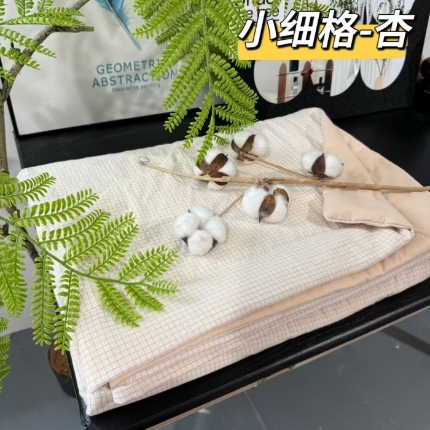 91家纺网 家纺一手货源 找家纺 （总）纯棉色织夏被（填充新疆棉花） 全棉夏凉被纯棉水洗棉双人可机洗