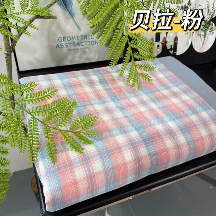 91家纺网 家纺一手货源 找家纺 （总）纯棉色织夏被（填充新疆棉花） 全棉夏凉被纯棉水洗棉双人可机洗