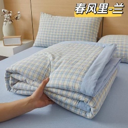 91家纺网 家纺一手货源 找家纺 （总）纯棉色织夏被（填充新疆棉花） 全棉夏凉被纯棉水洗棉双人可机洗,春风里-兰,小细格-紫,中格-兰,小细格-杏,小细格-蓝,贝拉-粉,小细格-粉,中格-咖,宝利格,贝特咖,可可灰,西蒙格,莫妮卡-粉,洛卡,海域-兰