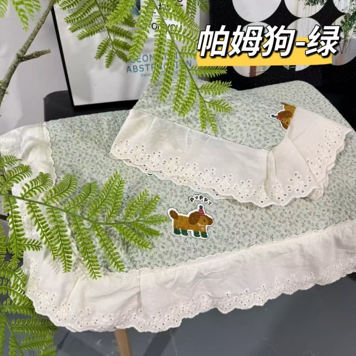 91家纺网 家纺一手货源 找家纺 （总）赫本纯棉床盖三件套 韩国碎花纯棉床盖三件套全棉夹棉床单花边可机洗