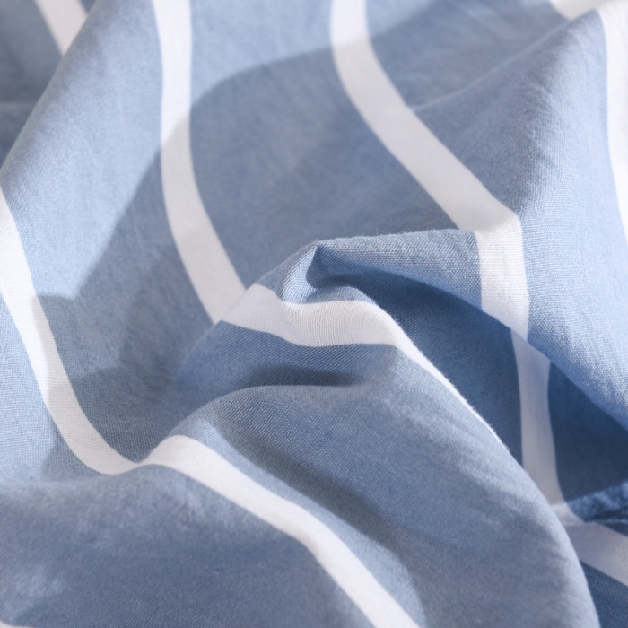 91家纺网 家纺一手货源 找家纺 （总）2025新款无印风印花水洗棉学生宿舍三件套六件套组合套装