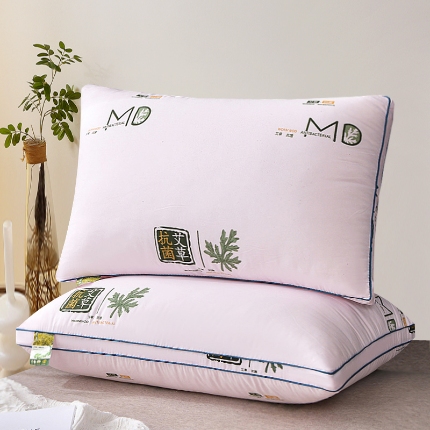 兴丝露枕芯 艾草抗菌枕 羽丝枕 中高枕 护颈枕 舒适枕 直播热销款