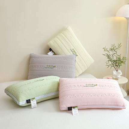 （总）仁宇枕业 2025新款新品小植决乳胶功能定型枕头羽丝绒舒适枕头枕芯