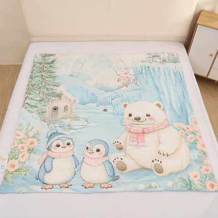 91家纺网 家纺一手货源 找家纺 （总）麦吻儿童薄款a类空调被夏凉被宝宝防踢被神器凉感丝拥抱被护肚