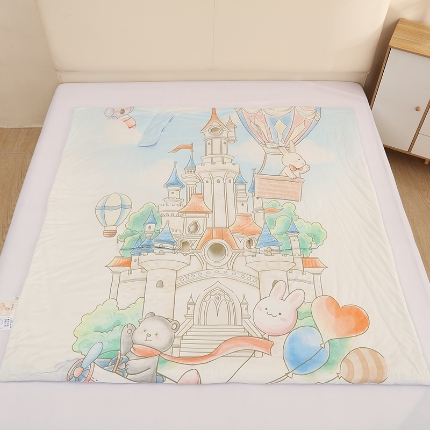 91家纺网 家纺一手货源 找家纺 （总）麦吻儿童薄款a类空调被夏凉被宝宝防踢被神器凉感丝拥抱被护肚