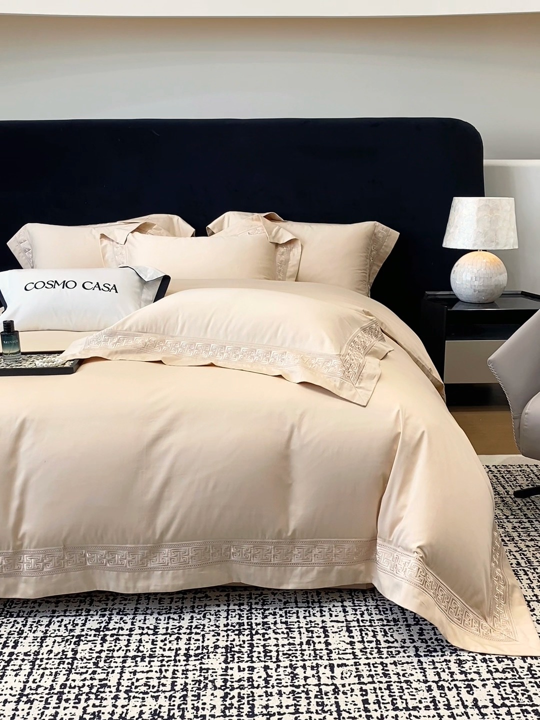 91家纺网 家纺一手货源 找家纺 （总）星蕴家纺 2025新款双股长绒棉全棉纯棉刺绣四件套-柏林系列