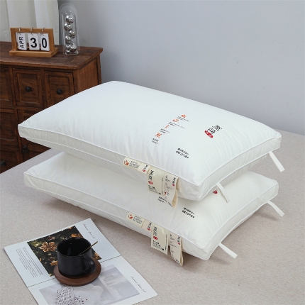 91家纺网 家纺一手货源 找家纺 兴丝露枕芯 全棉羽丝绒枕芯 全棉防羽布羽丝枕 全棉酒店枕 中高枕 成人枕头