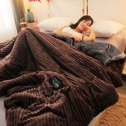 91家纺网 家纺一手货源 找家纺 (总) 蒂凡羽 2025新款魔法绒牛奶绒珊瑚绒水晶法莱绒四件套