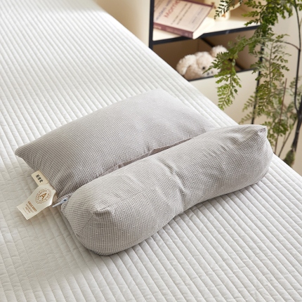 91家纺网 家纺一手货源 找家纺 （总）2025新款 A类全棉三角方格组合荞麦枕头 草本清香荞麦腰枕荞麦枕枕头枕芯
