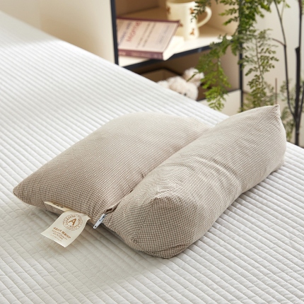 91家纺网 家纺一手货源 找家纺 （总）2025新款 A类全棉三角方格组合荞麦枕头 草本清香荞麦腰枕荞麦枕枕头枕芯