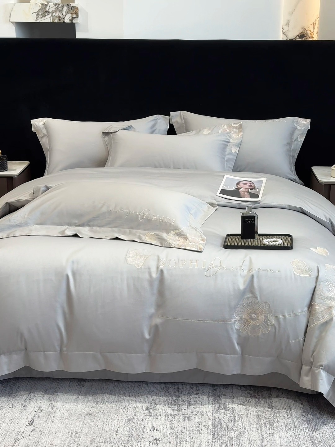 91家纺网 家纺一手货源 找家纺 （总）星蕴家纺 2024新款A类新疆全棉刺绣四件套-千禧