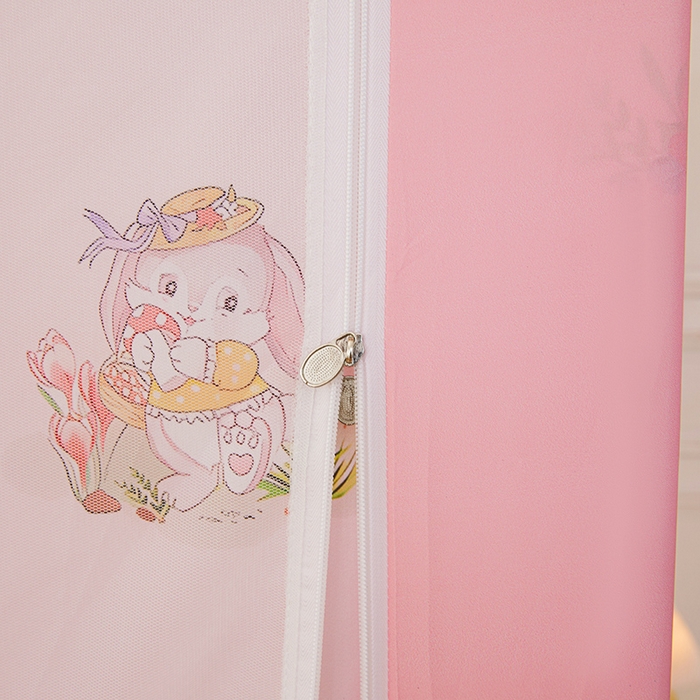 91家纺网 家纺一手货源 找家纺 （总）迪凡保罗蚊帐 2025春夏新款花边款专版印花遮光帘坐床蚊帐