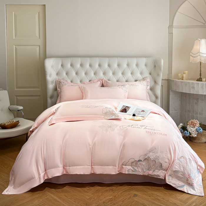 91家纺网 家纺一手货源 找家纺 （总）新方向 2025新款天丝重工刺绣大宽边工艺四件套-时光  直播首选（纸盒包装）