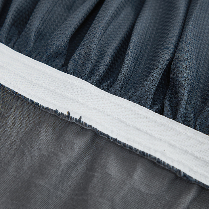 91家纺网 家纺一手货源 找家纺 （总）丝绮鹿 2025新款雕花绒水立方沙发套裙边款（三人图）