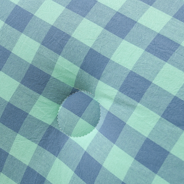 91家纺网 家纺一手货源 找家纺 （总）易展2025新款无印水洗棉格子大豆冬被