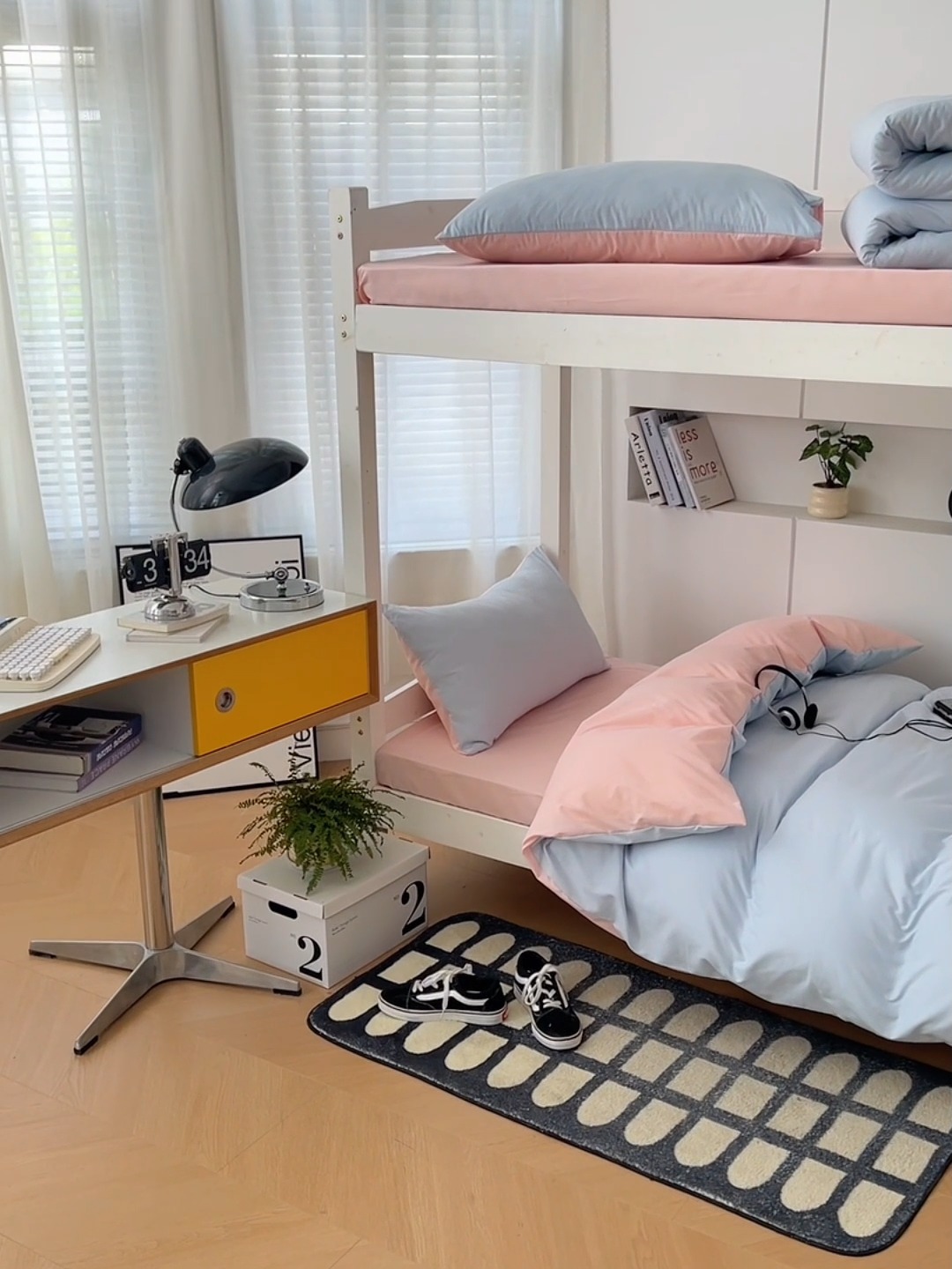 91家纺网 家纺一手货源 找家纺 （总）2025新款纯色双拼水洗棉床上四件套学生宿舍单人床单被套三件套