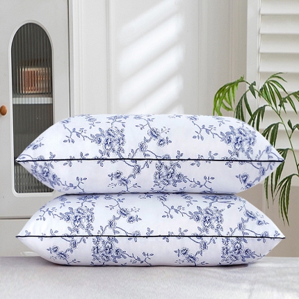 91家纺网 家纺一手货源 找家纺 兴丝露枕芯 印花舒适枕 枕头学生枕 磨毛枕芯 印花枕头 网销赠品 高弹舒适枕