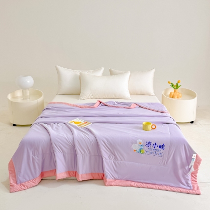 （总）【苏东来】2025年夏季高端真锦氨凉感夏被纯色空调被单双人夏被春秋被子冰丝夏被被芯直播爆款