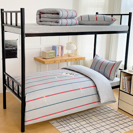 91家纺网 家纺一手货源 找家纺 （总）锦润 2025新款印花12868全棉学生宿舍三件套纯棉六件套