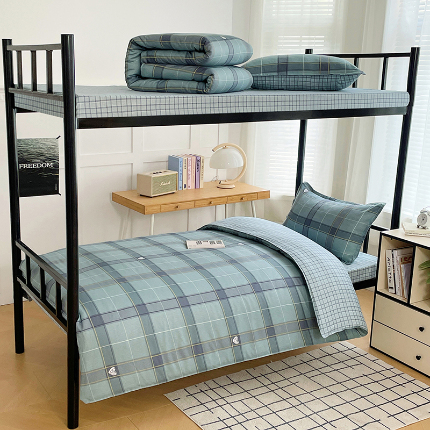 91家纺网 家纺一手货源 找家纺 （总）锦润 2025新款印花12868全棉学生宿舍三件套纯棉六件套