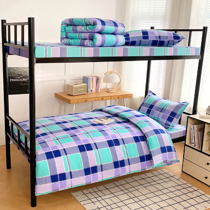 91家纺网 家纺一手货源 找家纺 （总）锦润 2025新款印花12868全棉学生宿舍三件套纯棉六件套