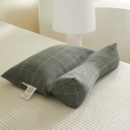 91家纺网 家纺一手货源 找家纺 （总）2025新款 全棉无印风荞麦护颈枕芯枕头 荞麦明目枕头牵引荞麦枕芯升级荞麦枕