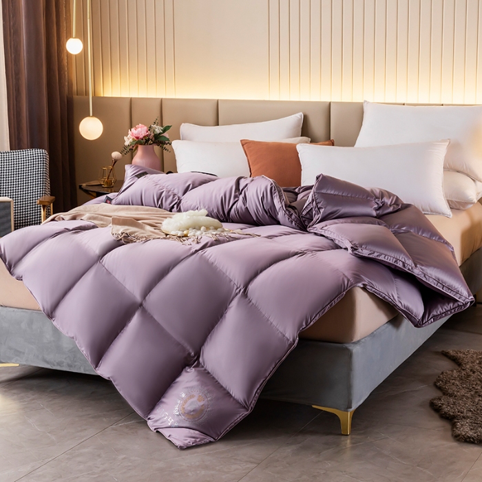 91家纺网 家纺一手货源 找家纺 95鹅绒被 真丝95鹅绒被 羽绒被