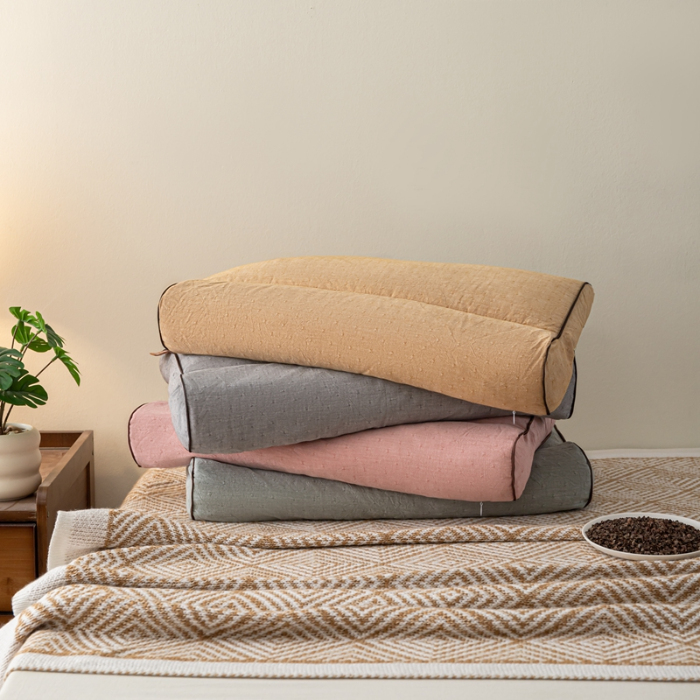 91家纺网 家纺一手货源 找家纺 （总）2025新款静心护颈枕—荞麦枕