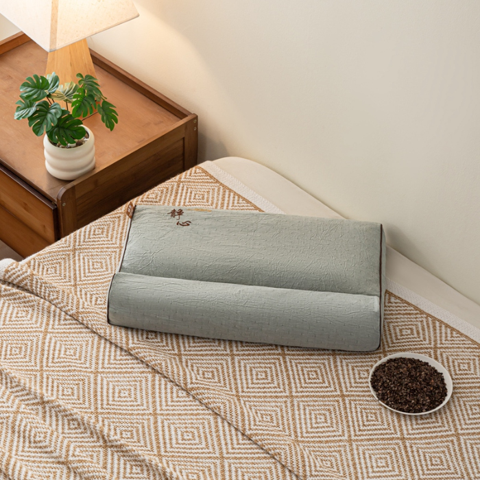 91家纺网 家纺一手货源 找家纺 （总）2025新款静心护颈枕—荞麦枕