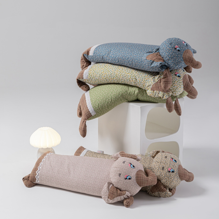 91家纺网 家纺一手货源 找家纺 （总）2025新款卡通小象—荞麦枕