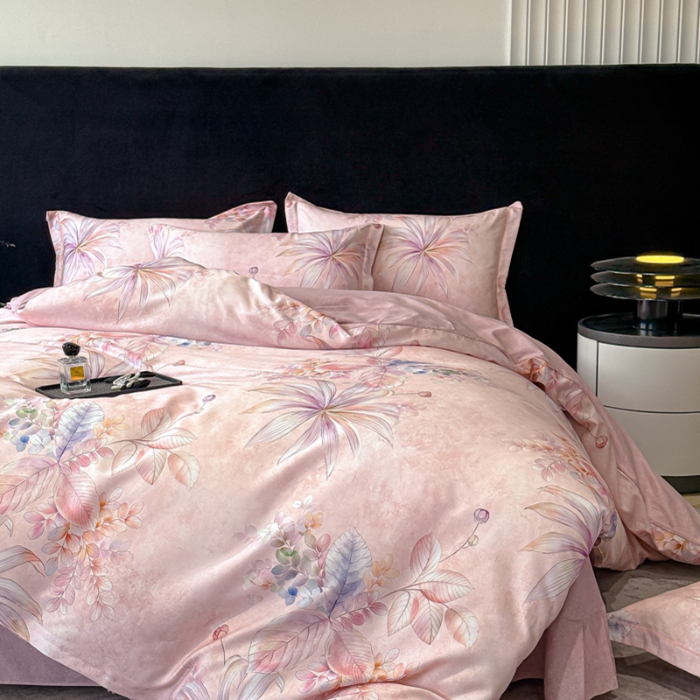 91家纺网 家纺一手货源 找家纺 （总）2024新款全棉加厚长绒棉数码印花四件套