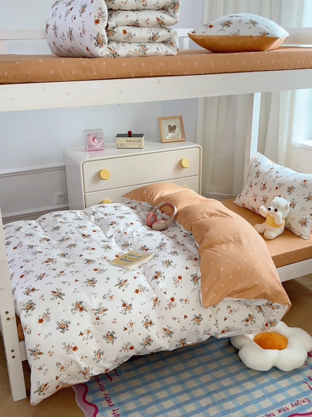 91家纺网 家纺一手货源 找家纺 （总）2025新款学生季13070全棉学生三件套六件套宿舍上下铺被芯被褥枕套组合套装