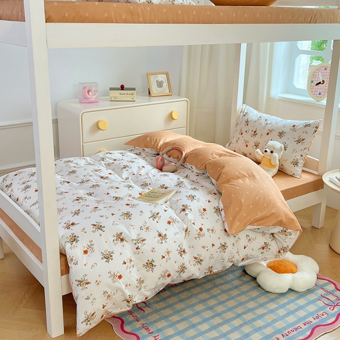 91家纺网 家纺一手货源 找家纺 （总）2025新款学生季13070全棉学生三件套六件套宿舍上下铺被芯被褥枕套组合套装