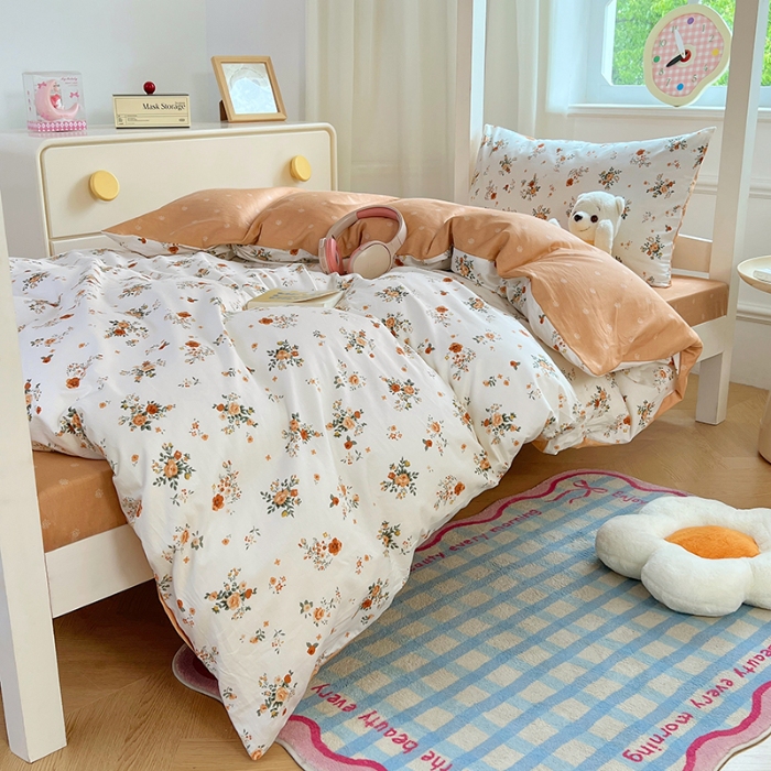 91家纺网 家纺一手货源 找家纺 （总）2025新款学生季13070全棉学生三件套六件套宿舍上下铺被芯被褥枕套组合套装