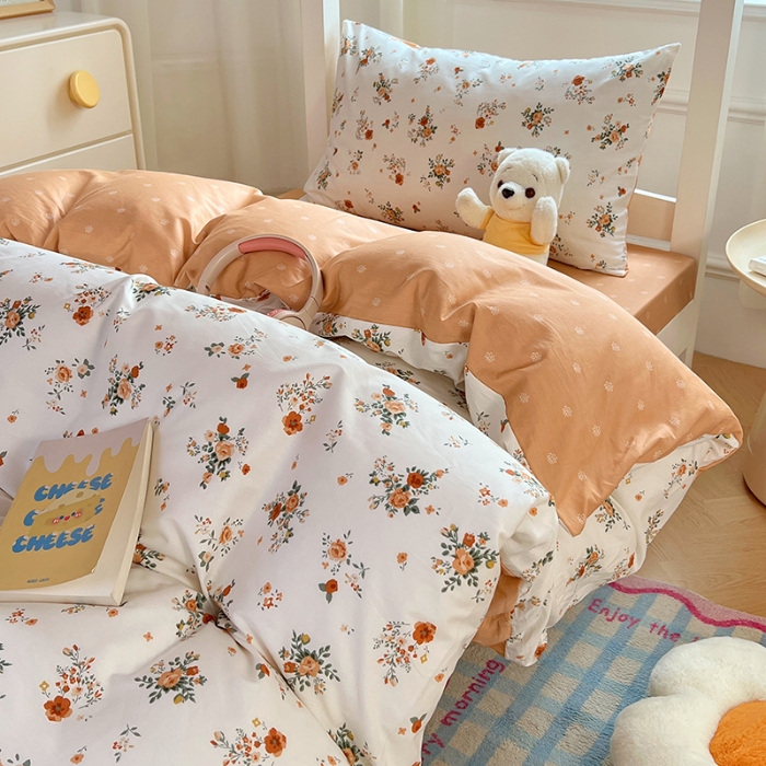 91家纺网 家纺一手货源 找家纺 （总）2025新款学生季13070全棉学生三件套六件套宿舍上下铺被芯被褥枕套组合套装