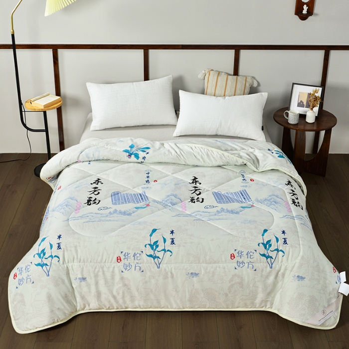 91家纺网 家纺一手货源 找家纺 （总）三国华佗东方韵百草被可实验功能性被子私域直播爆款