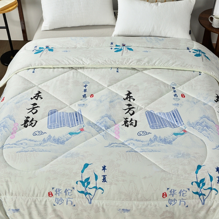 91家纺网 家纺一手货源 找家纺 （总）三国华佗东方韵百草被可实验功能性被子私域直播爆款