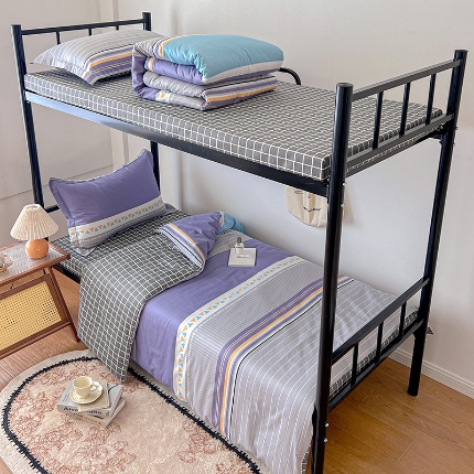 91家纺网 家纺一手货源 找家纺 （总）2025款 焱博13070全棉三件套纯棉学生宿舍三件套