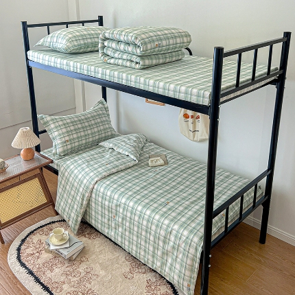 91家纺网 家纺一手货源 找家纺 （总）2025款 焱博13070全棉三件套纯棉学生宿舍三件套