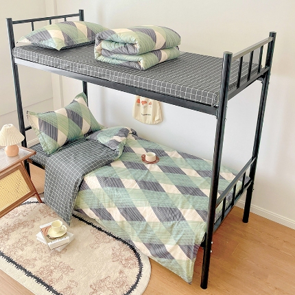 91家纺网 家纺一手货源 找家纺 （总）2025款 焱博13070全棉三件套纯棉学生宿舍三件套