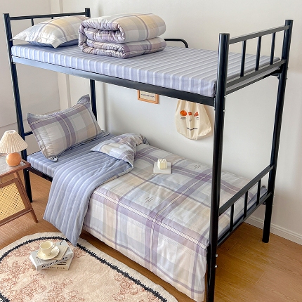 91家纺网 家纺一手货源 找家纺 （总）2025款 焱博13070全棉三件套纯棉学生宿舍三件套