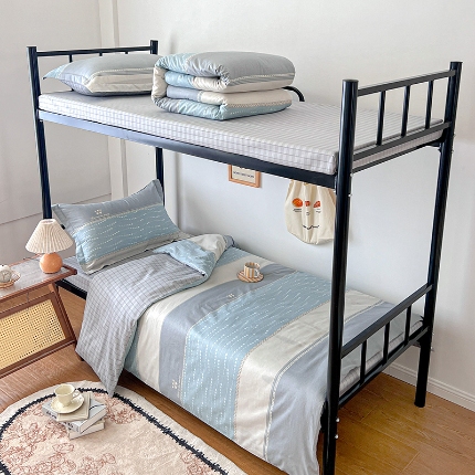 91家纺网 家纺一手货源 找家纺 （总）2025款 焱博13070全棉三件套纯棉学生宿舍三件套