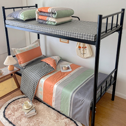 91家纺网 家纺一手货源 找家纺 （总）2025款 焱博13070全棉三件套纯棉学生宿舍三件套