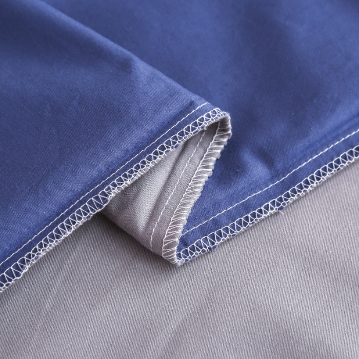 91家纺网 家纺一手货源 找家纺 （总）乐旗 2023新款13372全棉三件套纯色纯棉宿舍六件套全套装