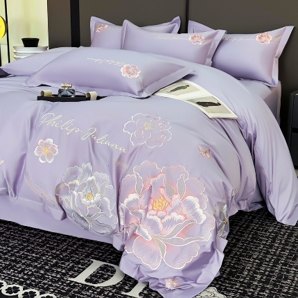 91家纺网 家纺一手货源 找家纺 （总）2025新款澳棉全棉长绒棉刺绣套件