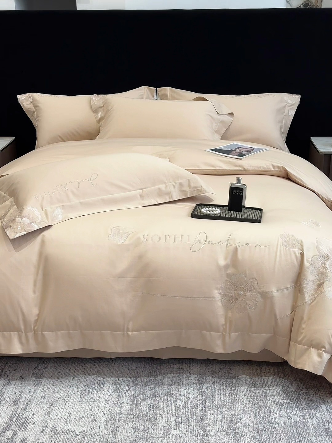 91家纺网 家纺一手货源 找家纺 （总）星蕴家纺 2024新款A类新疆全棉刺绣四件套-千禧