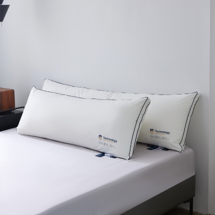 91家纺网 家纺一手货源 找家纺 （总）2025新款 全棉抗菌双人酒店枕芯枕头 1.2米双人床枕芯 1.5 1.8情侣枕芯枕头